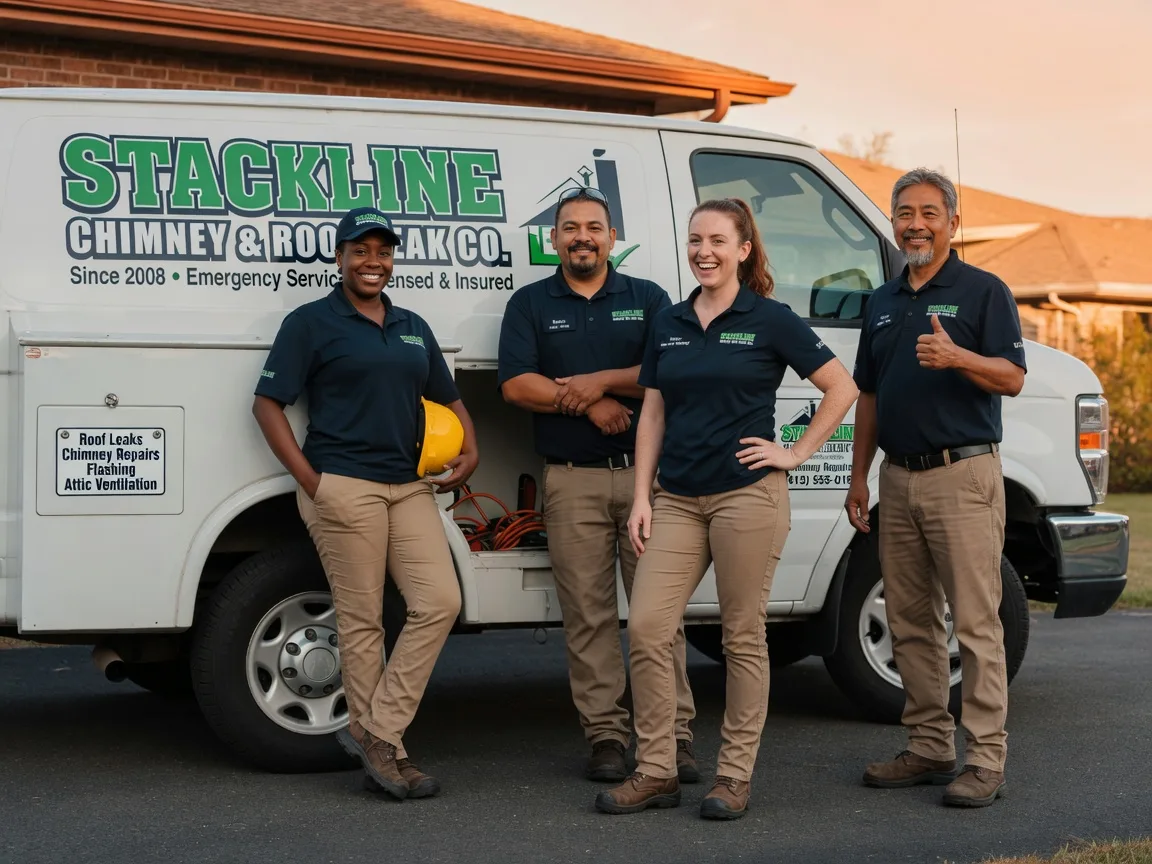 Chimney flashing repair company in Woodland, GA